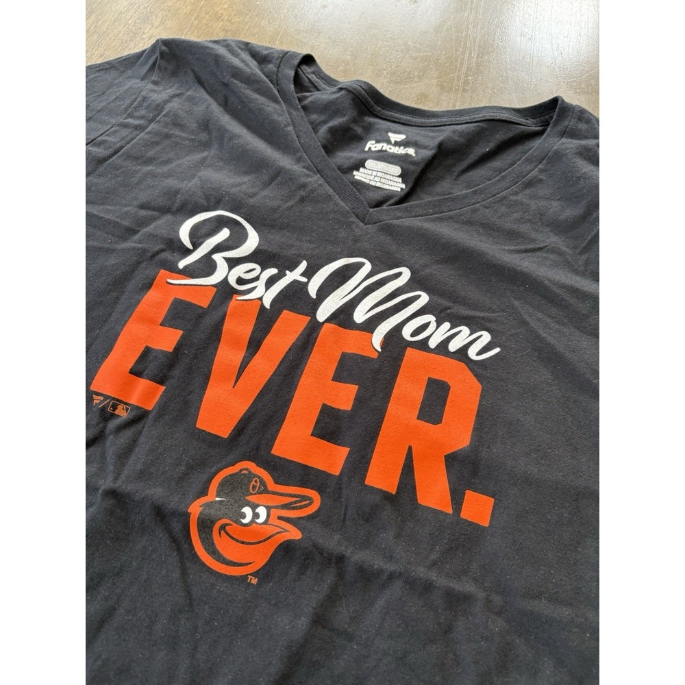 Fanatics Baltimore Oriole's‎ Women V Neck T-Shirt Black Size 3XL NWOT MLB